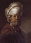 REMBRANDT Harmenszoon van Rijn An Oriental oil painting